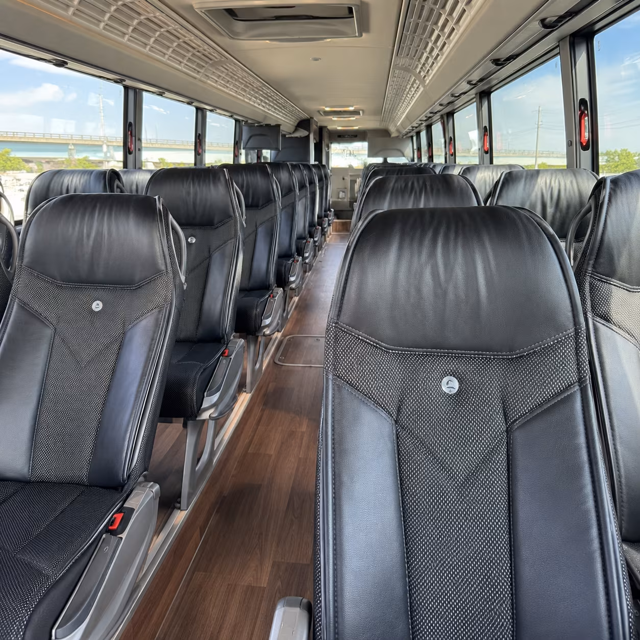 saint paul charter bus services interior